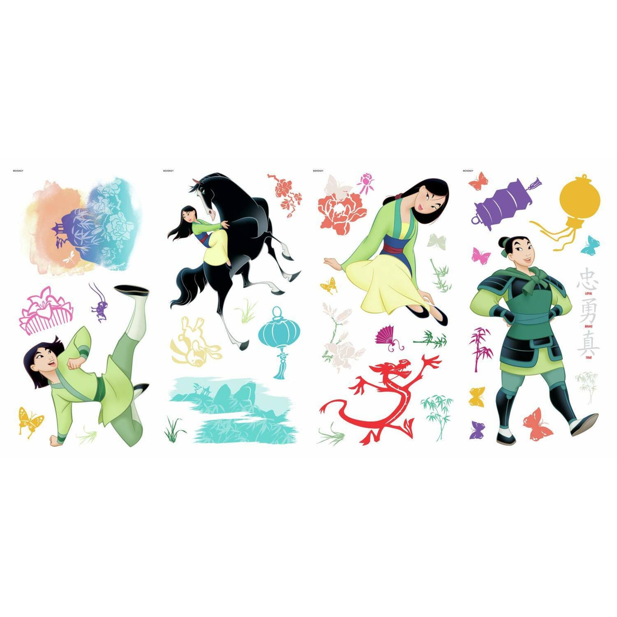 RoomMates Disney Mulan Peel & Stick Wall Decals